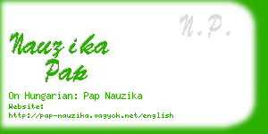 nauzika pap business card
